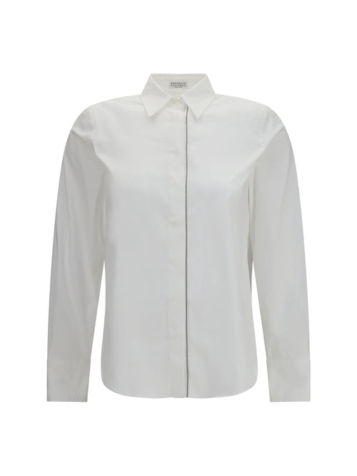 Brunello Cucinelli Stretch cotton poplin Shirt - White