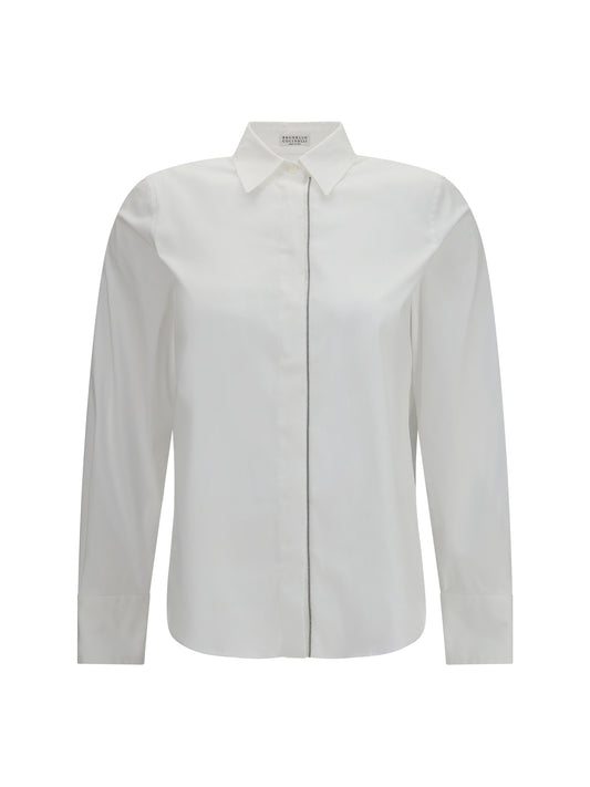 BRUNELLO CUCINELLI Stretch cotton poplin Shirt