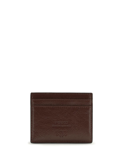 PINKO Shiny leather Card Holder