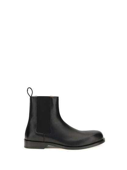 Loewe Bobine Chelsea ankle Boots in polished calfskin - Black