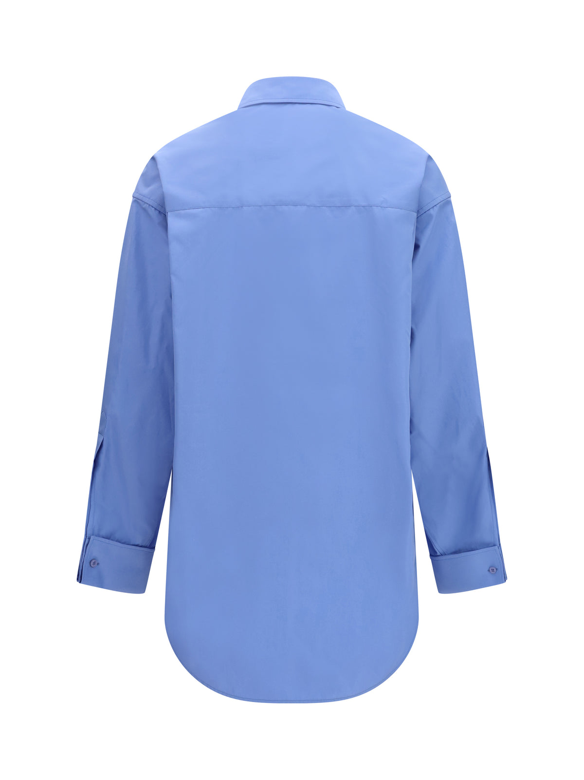 Balenciaga Asymmetric long-sleeve Shirt - Light Blue