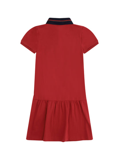 Gucci Cotton Polo Dress - Cherry Red/Mix