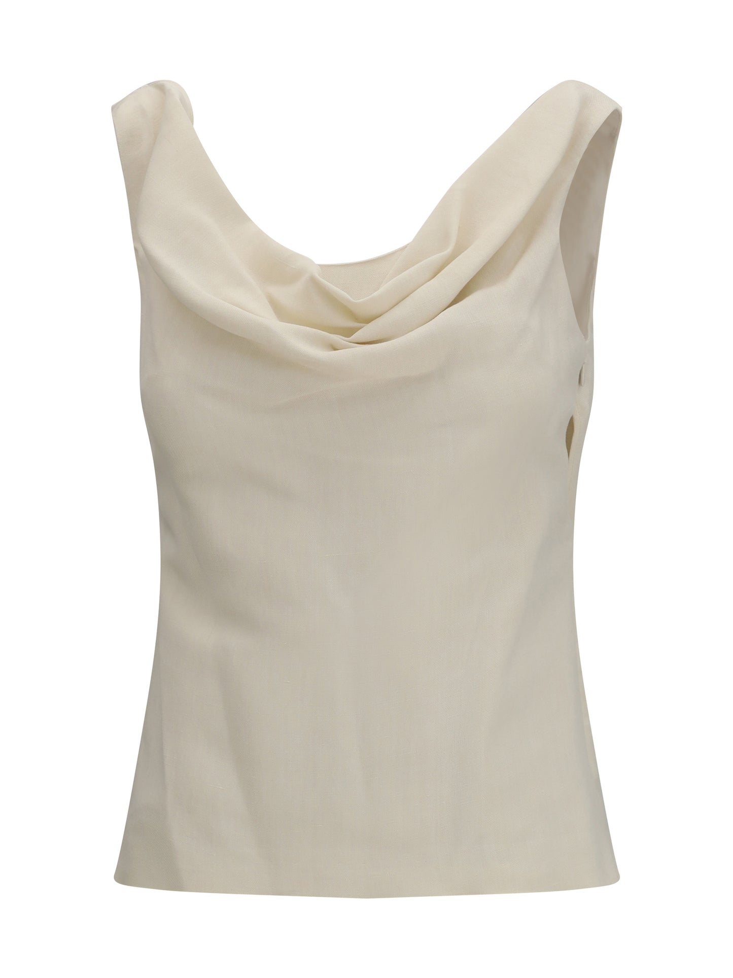 BRUNELLO CUCINELLI Viscose and linen twill Top