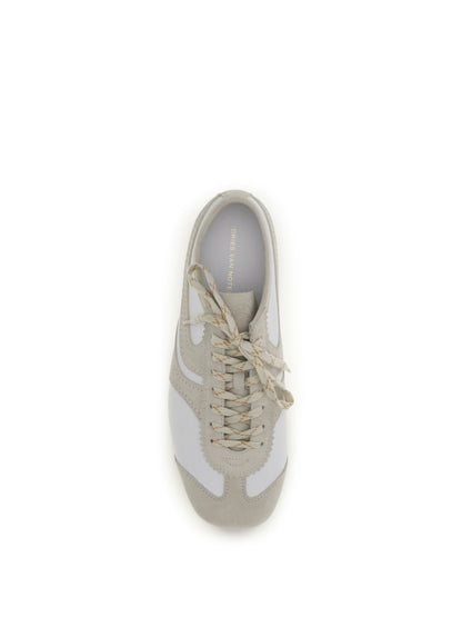 Dries Van Noten Suede Sneakers - White