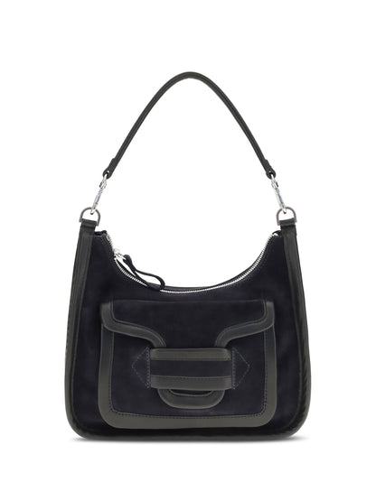 Pierre Hardy Alpha Day Miss leather Shoulder Bag - Navy-Black