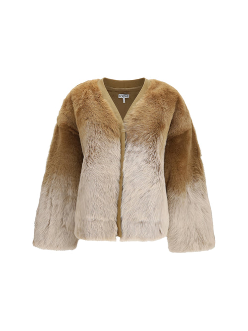 Loewe Shearling Jacket - Camel