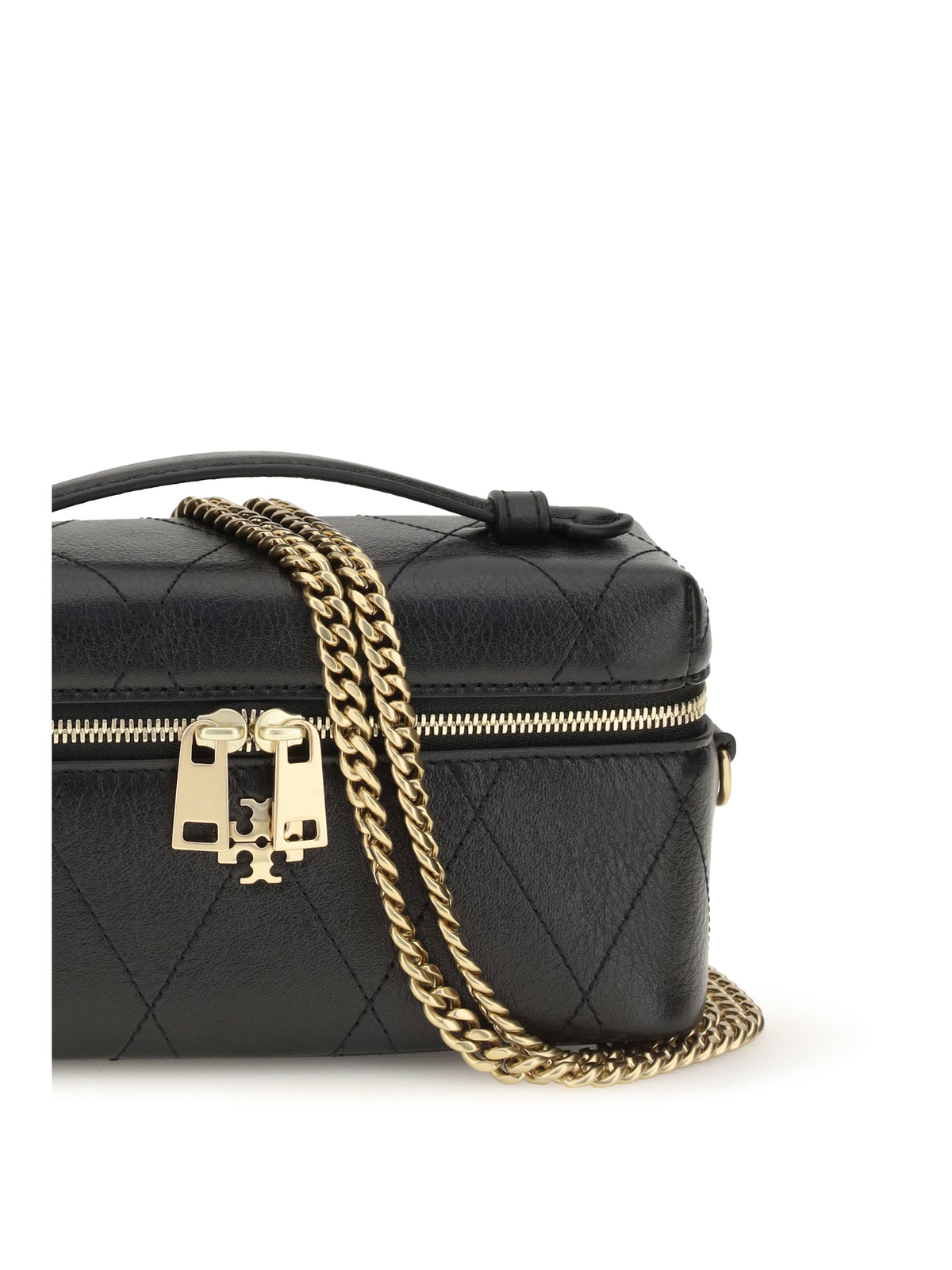 Tory Burch Charlie Beauty Case - Black
