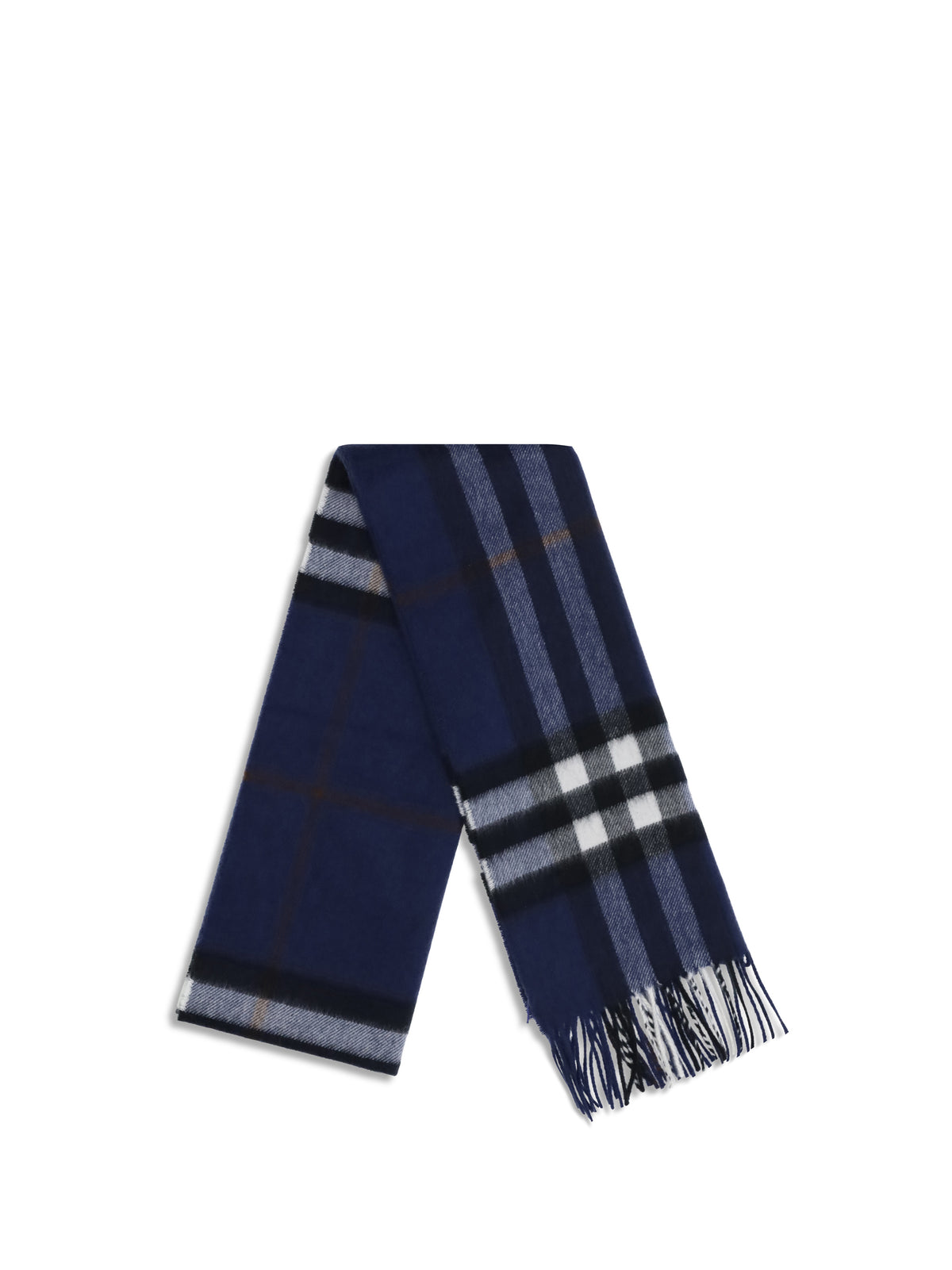 Burberry Cashmere Check pattern Scarf - Mast Blue
