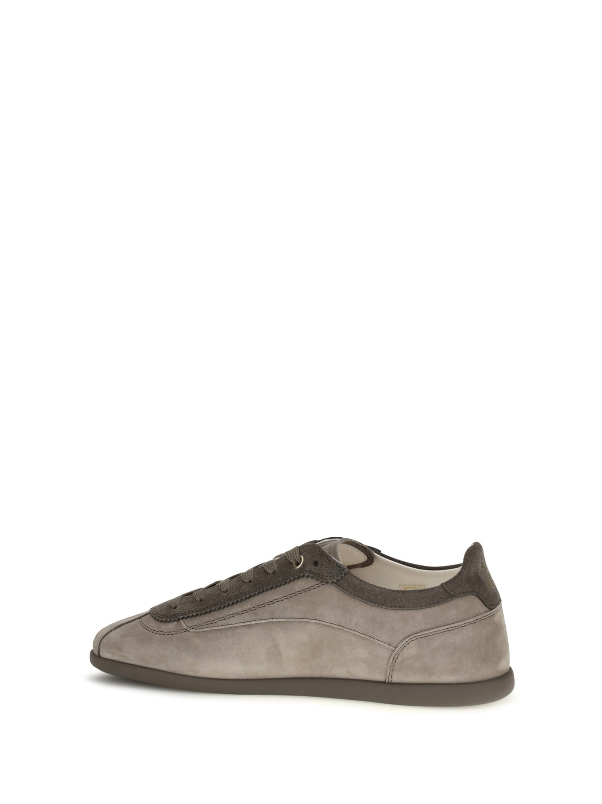 Brunello Cucinelli Nubuck and suede Sneakers with Slim sole - Stone+Antracite