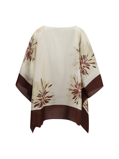 Brunello Cucinelli Silk Blouse - Natural