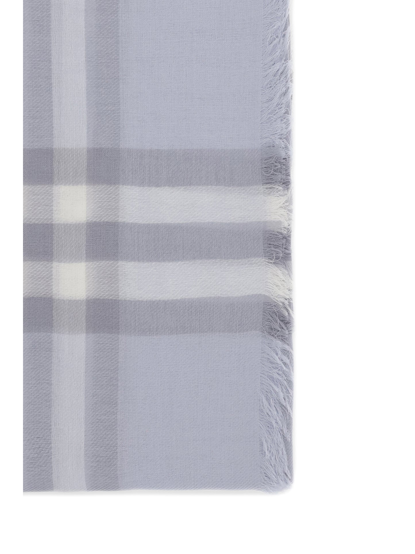 BURBERRY Wool Check wide Scarf