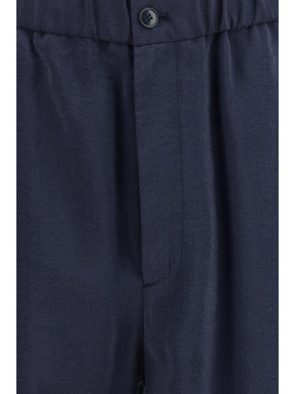 GIORGIO ARMANI Wide-leg silk blend Pants