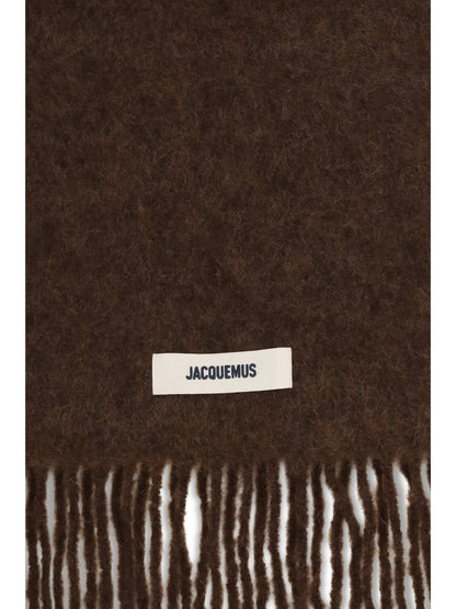 Jacquemus Fringed Scarf - Brown