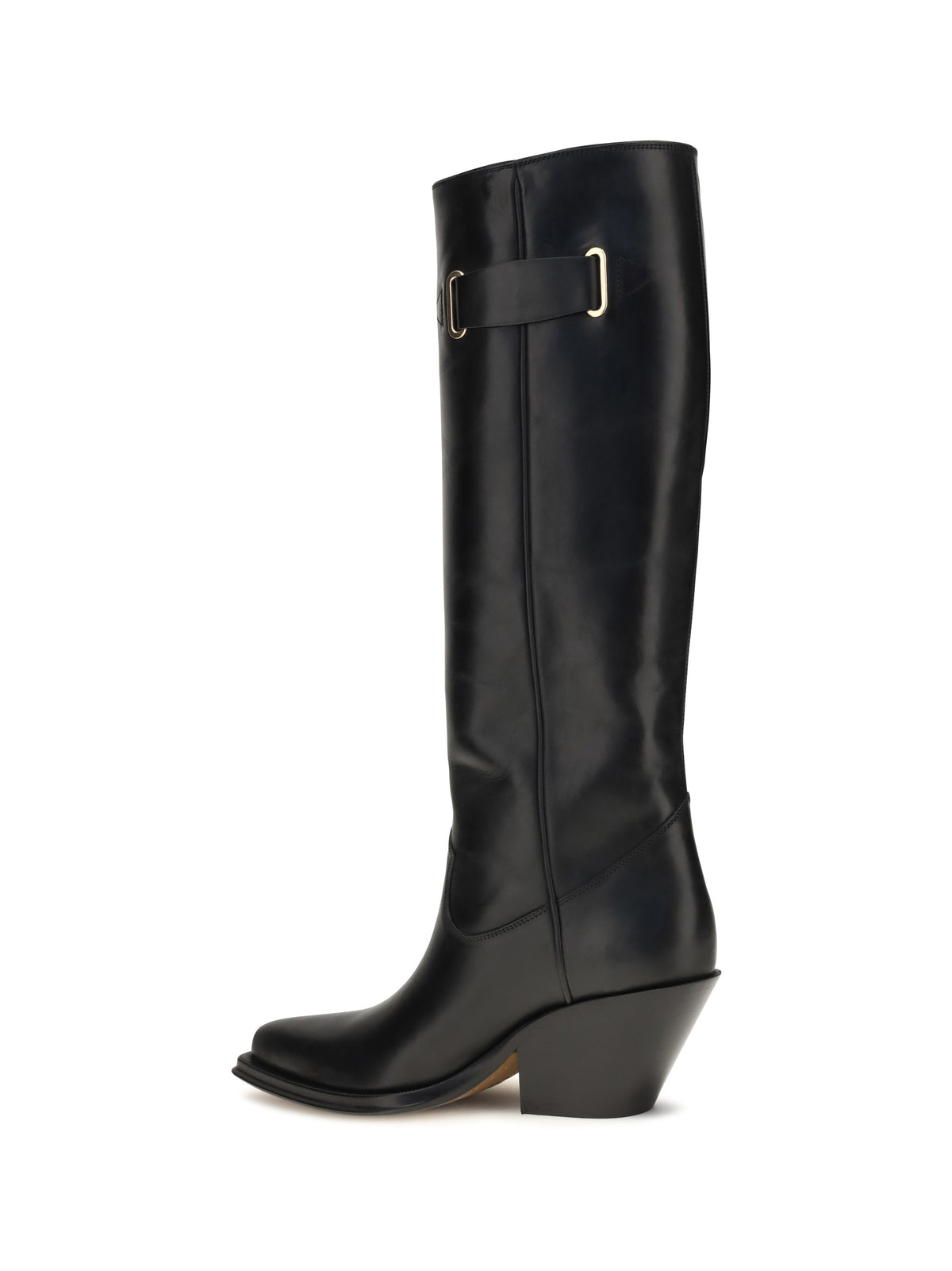 Chloé Azelan over-the-knee leather Boots - Black
