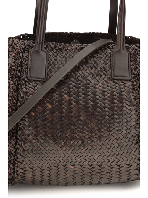 Dragon Diffusion Teresa handwoven Tote Bag - Dk Brown