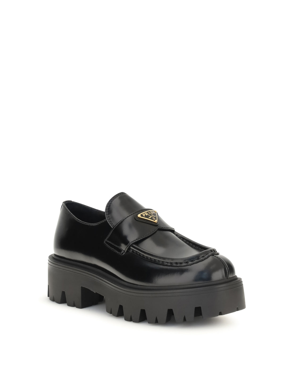Prada Brushed leather Loafers - Black
