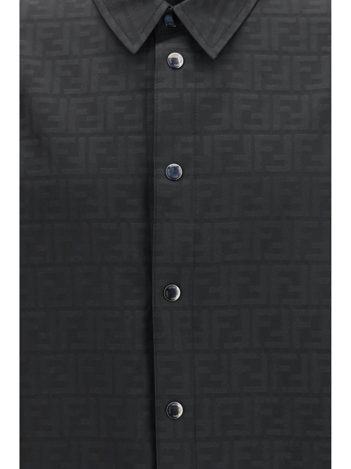 Fendi FF jacquard nylon Shirt - Black