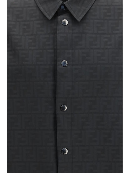 Fendi FF jacquard nylon Shirt - Black