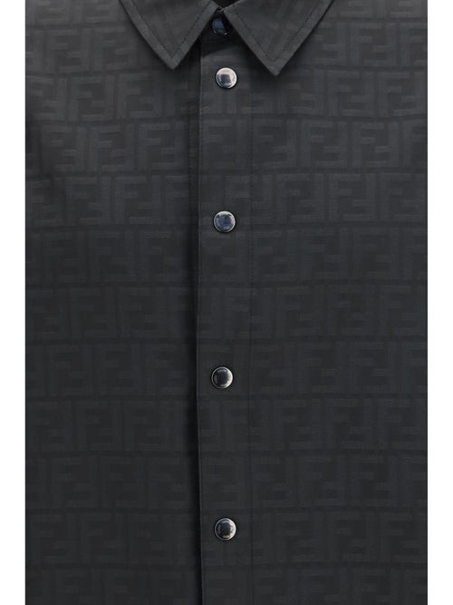 Fendi FF jacquard nylon Shirt - Black