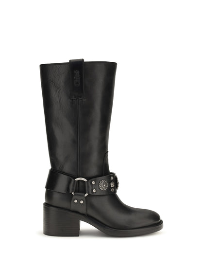 Chloé Dakota buckle knee-high Boots - Black