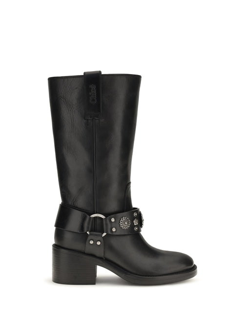 Chloé Dakota buckle knee-high Boots - Black