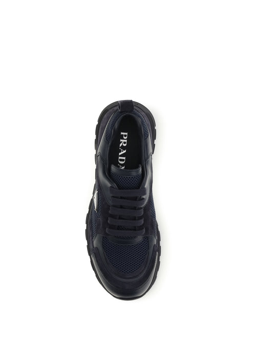 Prada Prax leather and fabric Sneakers - Blue