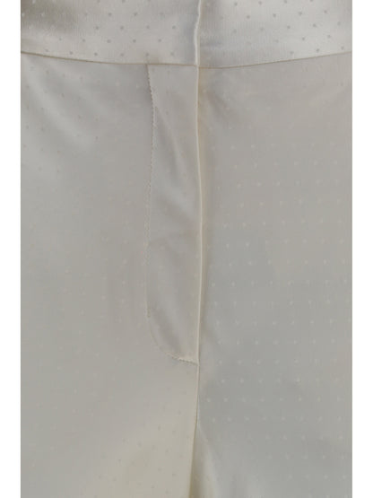 Tom Ford Bias-cut polka-dot Pants - Off White