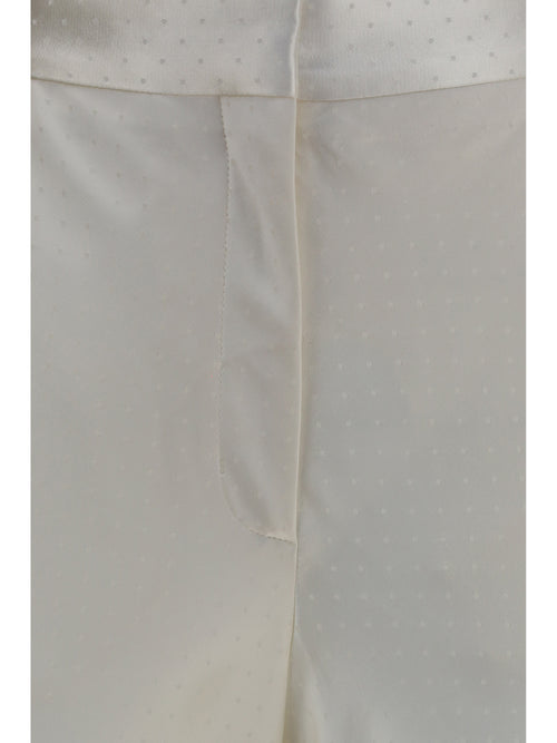 Tom Ford Bias-cut polka-dot Pants - Off White
