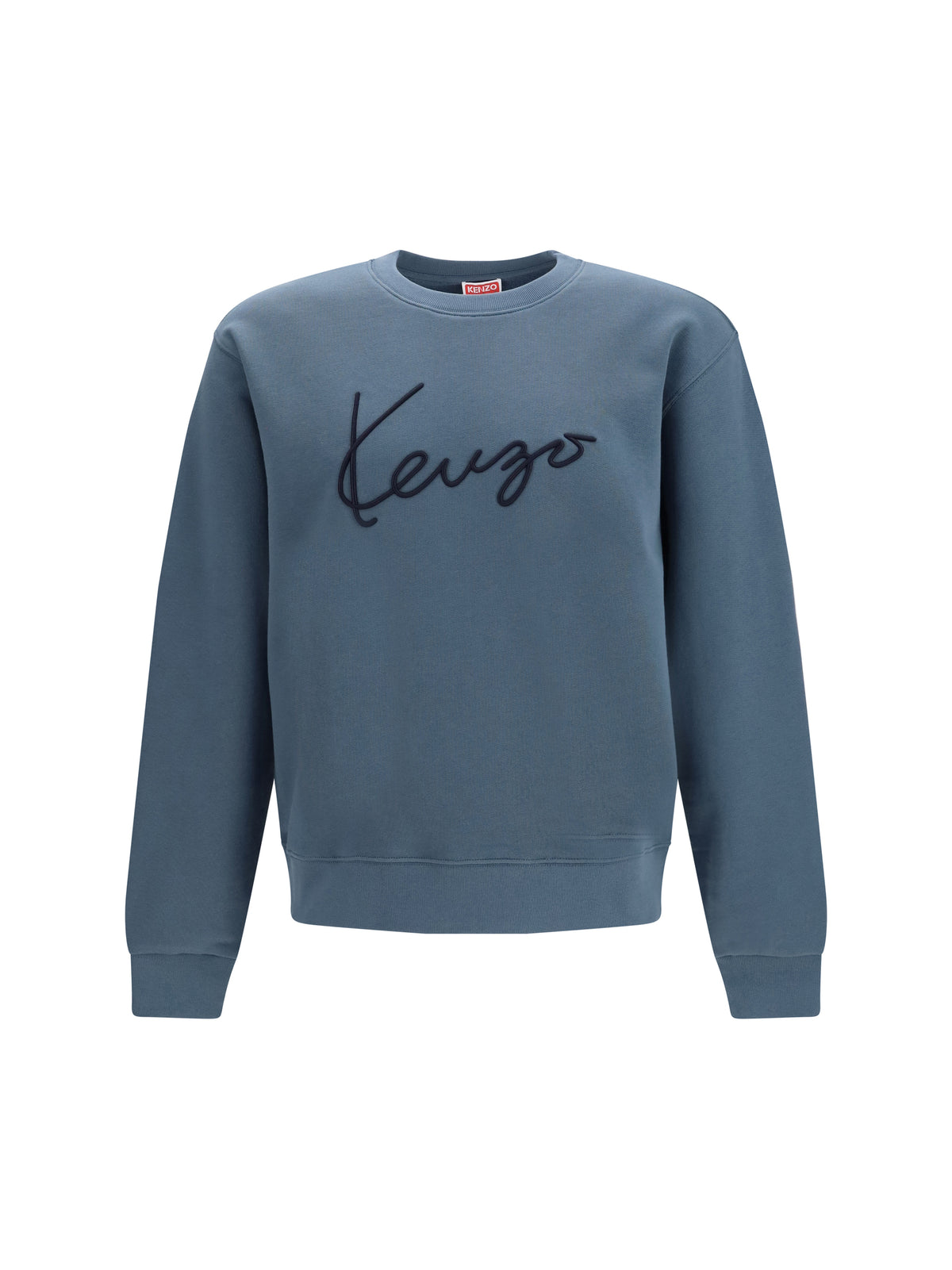 Kenzo Kenzo signature embroidered cotton Sweatshirt - Anthracite