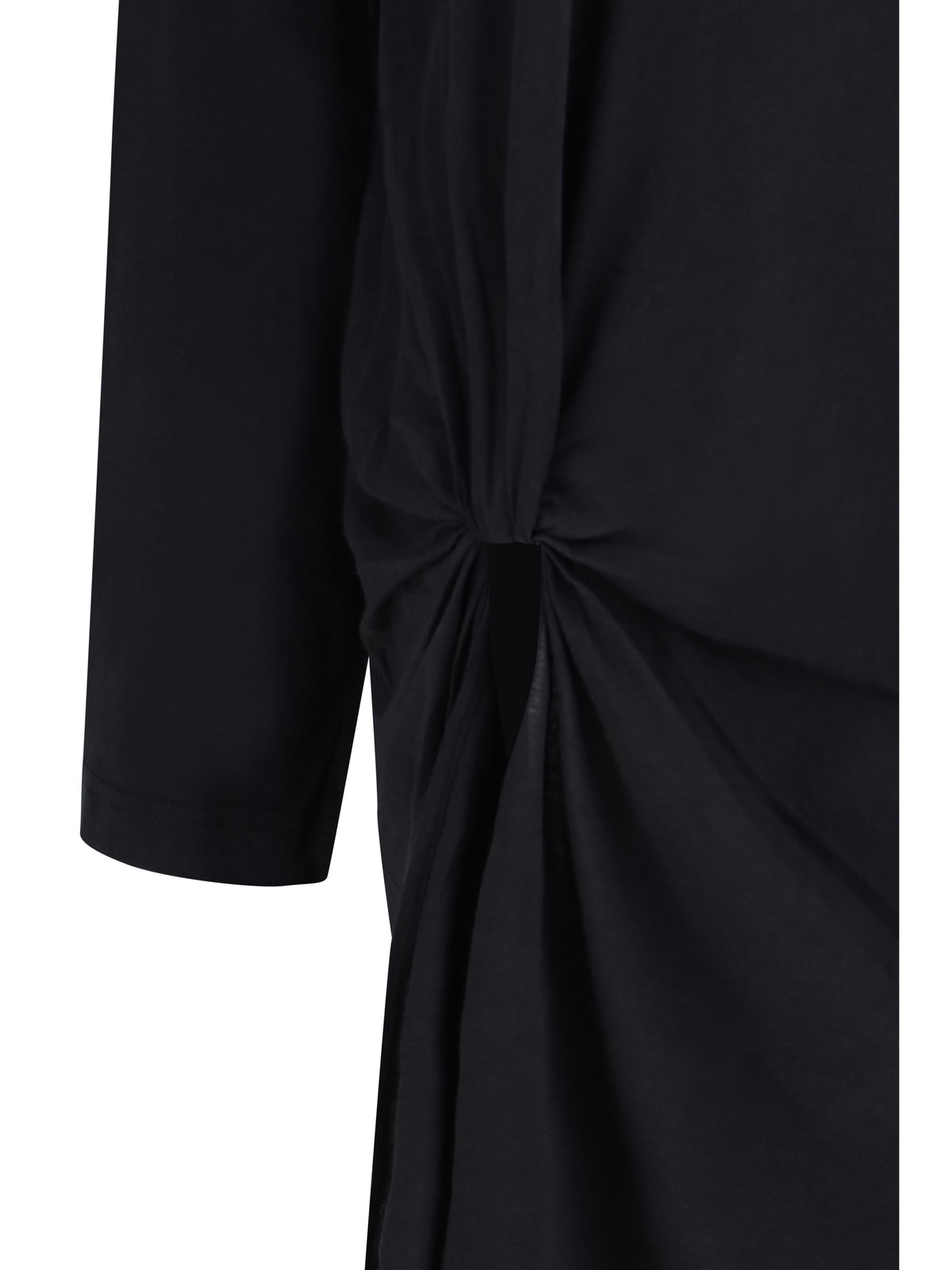 Balenciaga Twisted-knot cotton Dress - Black
