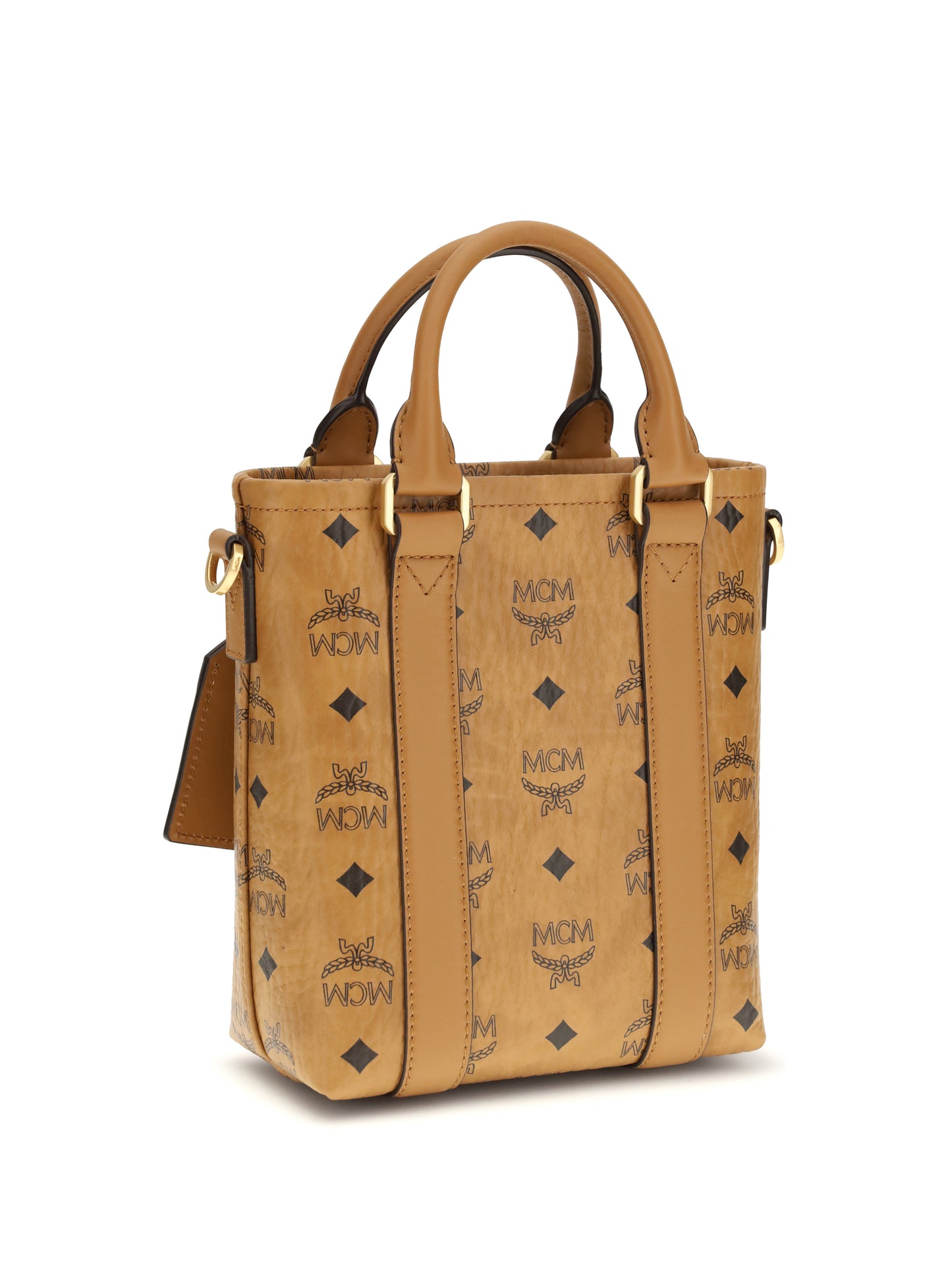 MCM Aren Mini printed canvas Tote Bag