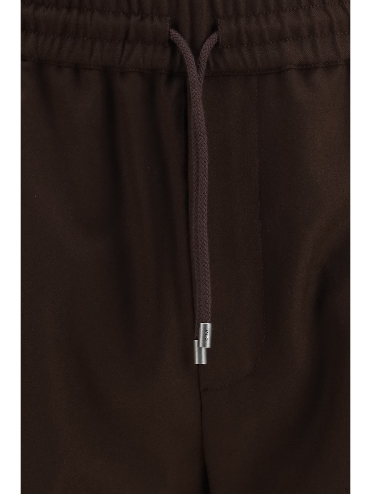 Loewe Wool drawstring Pants - Brown