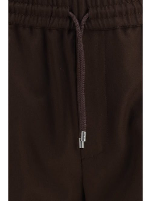 Loewe Wool drawstring Pants - Brown