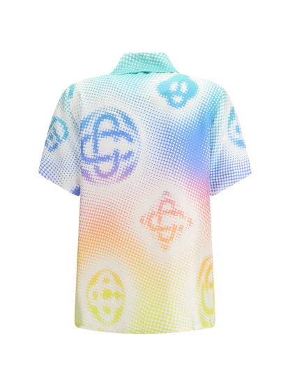 CASABLANCA Halftone logo short-sleeve Shirt