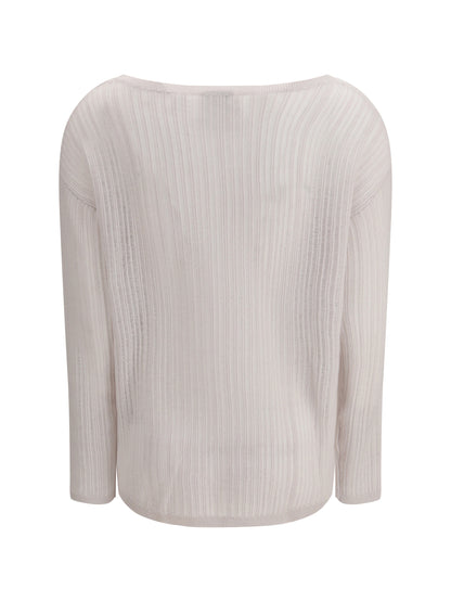 Allude Rib-knit crew-neck Sweater - 80