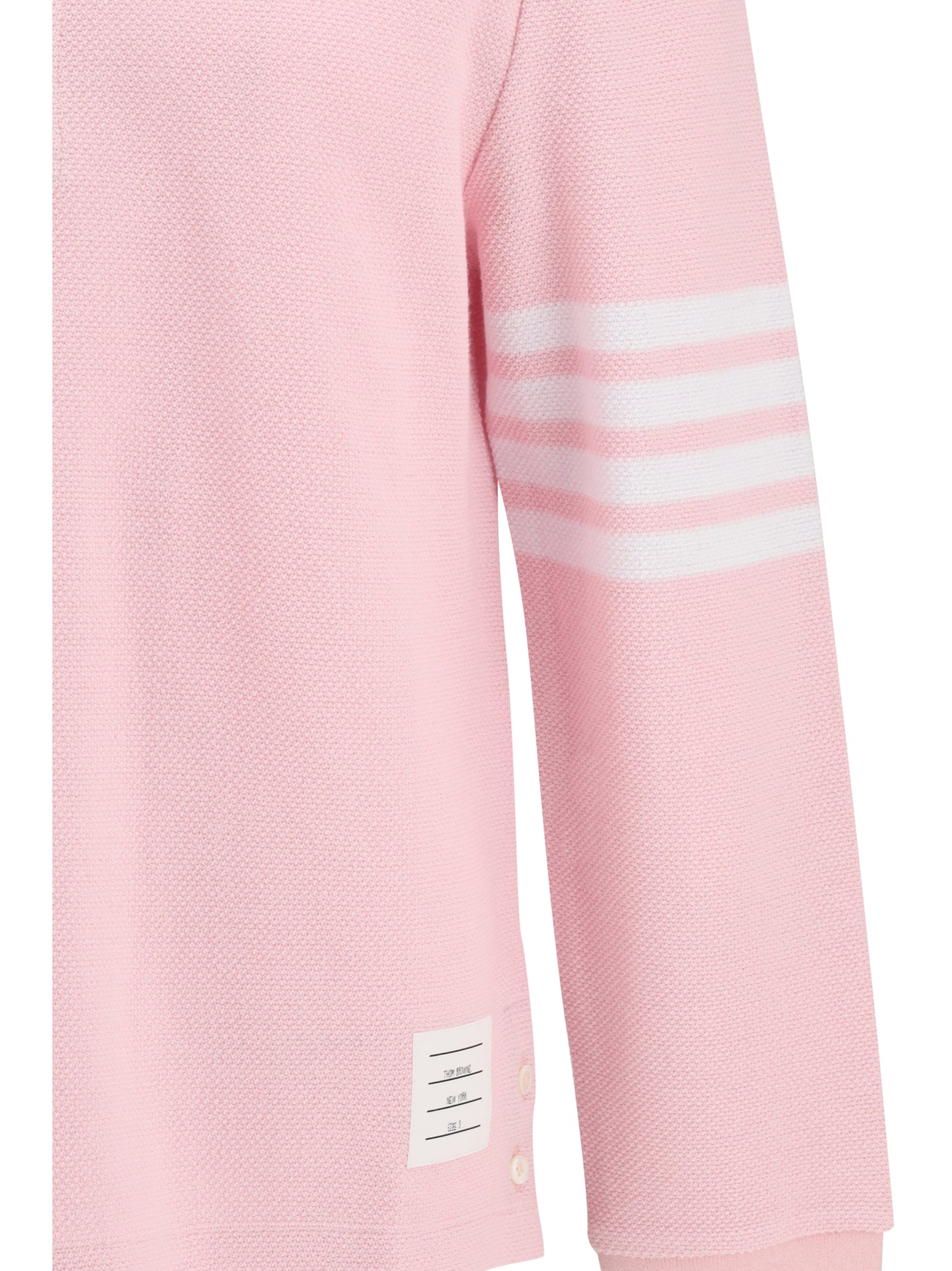 THOM BROWNE Piqué long-sleeve Polo