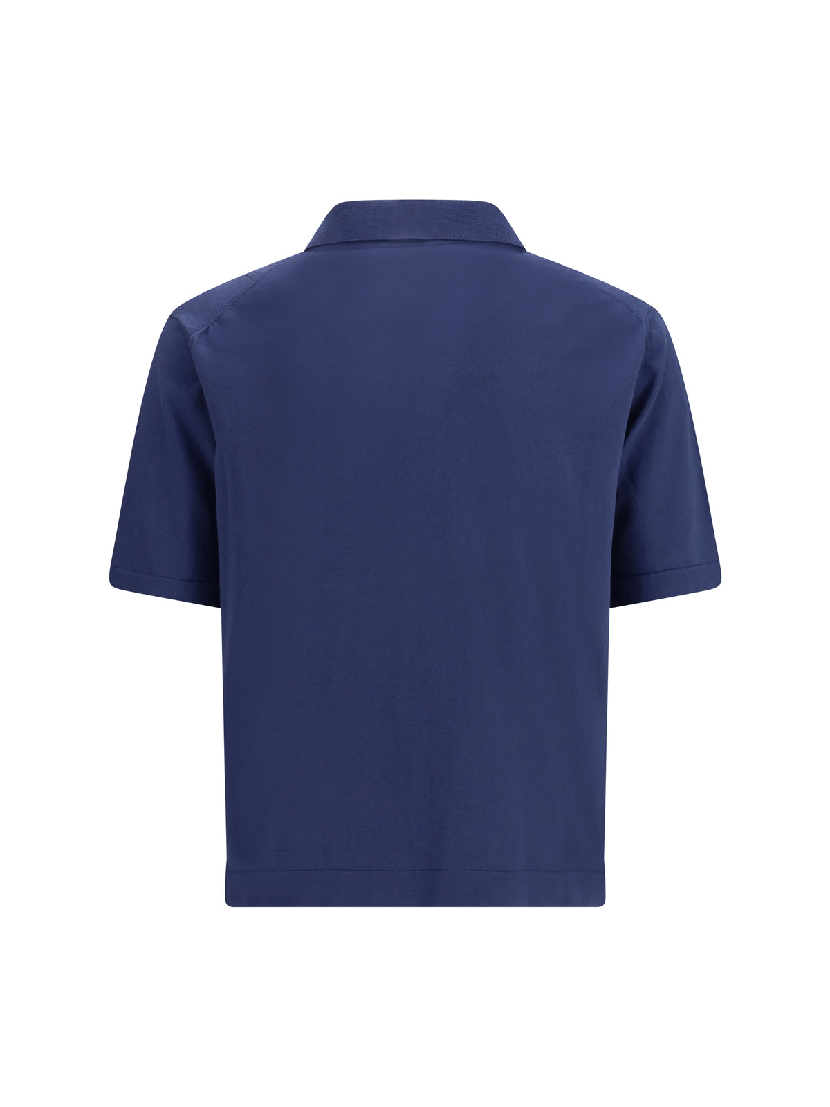 Piacenza Cashmere Cotton Polo - Blue Indaco