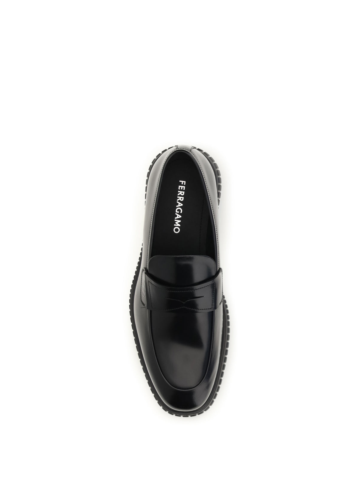 Ferragamo Brushed calfskin Loafers - Black