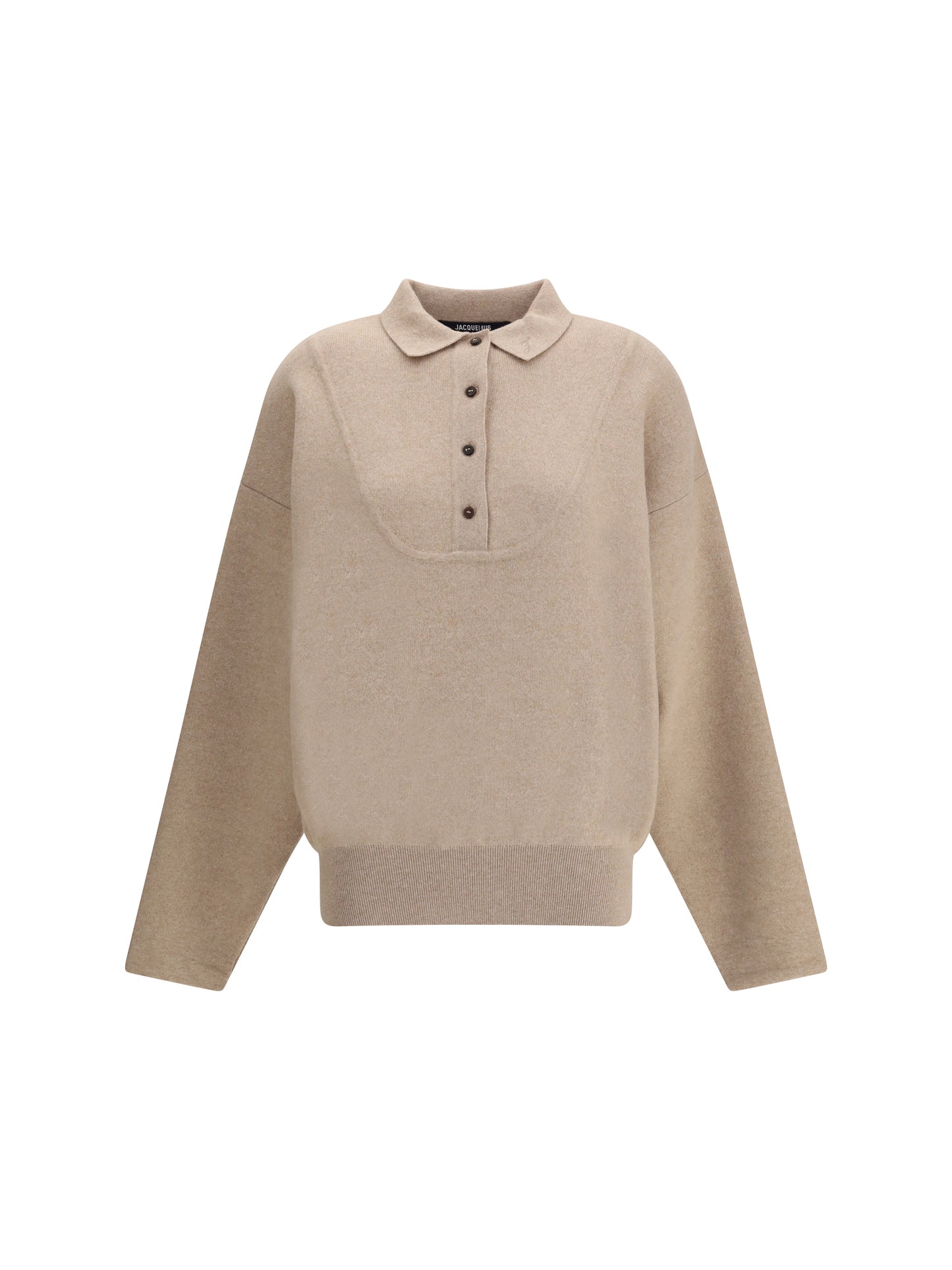 JACQUEMUS Polo Sweater la maille vareuse pallone
