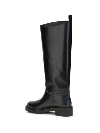 Stuart Weitzman Celia leather Boots - Black