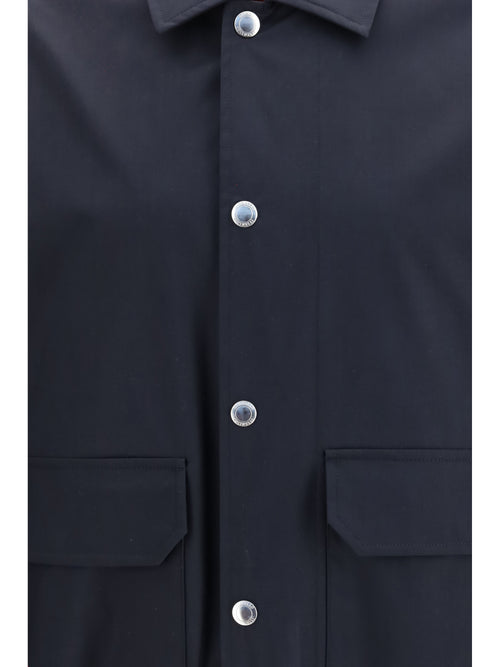 Brunello Cucinelli Silk and wool Jacket - Navy+Rubino