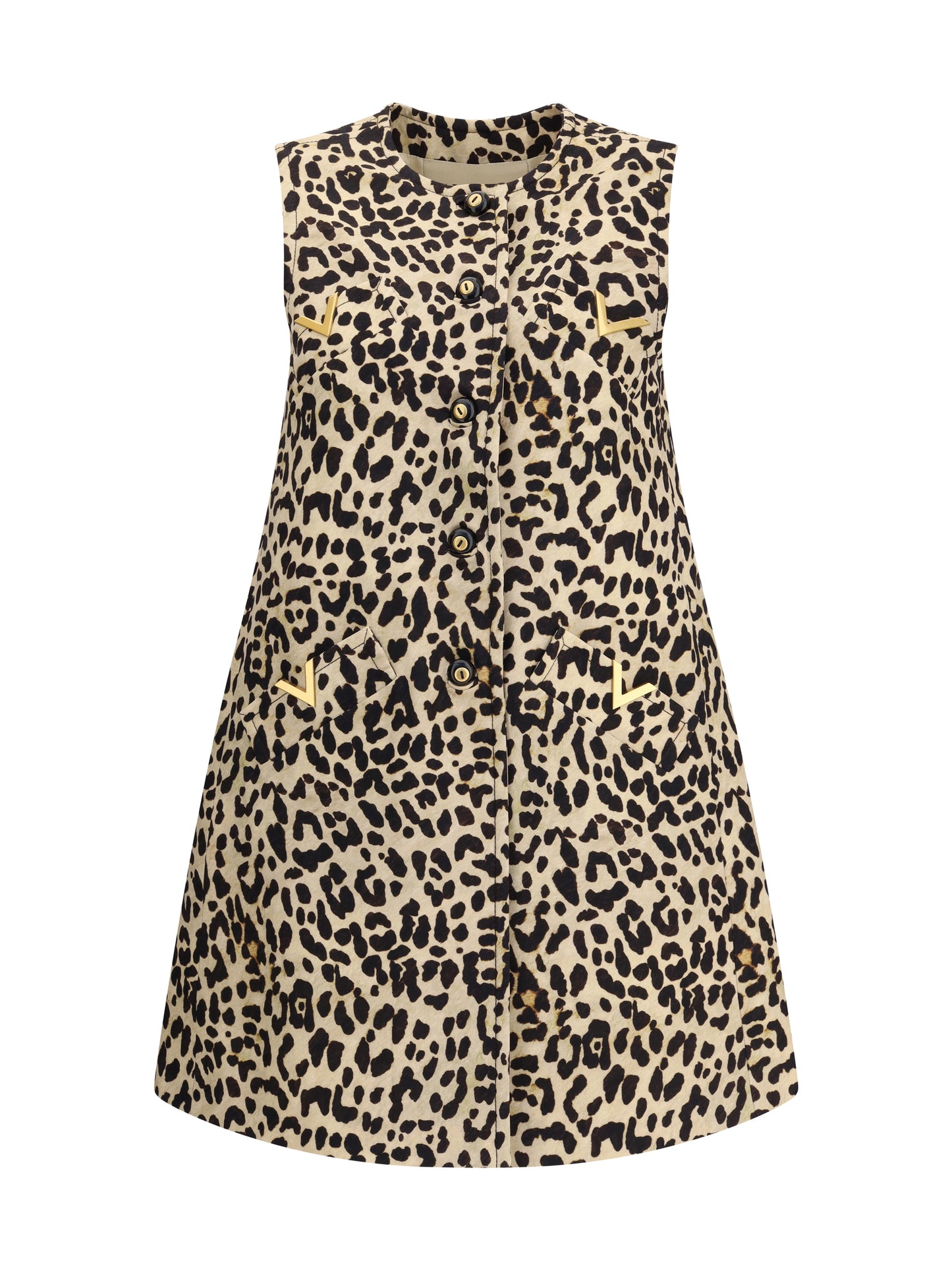 VALENTINO Leopard-print long Dress