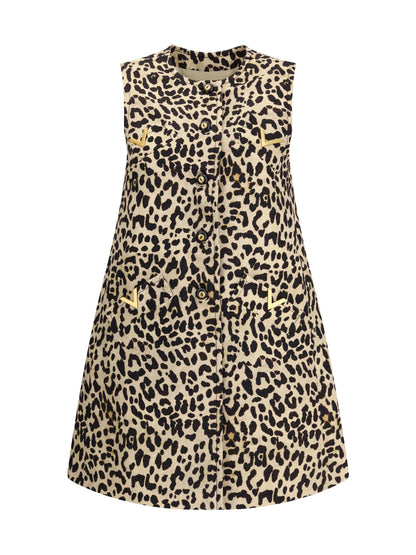 VALENTINO Leopard-print long Dress