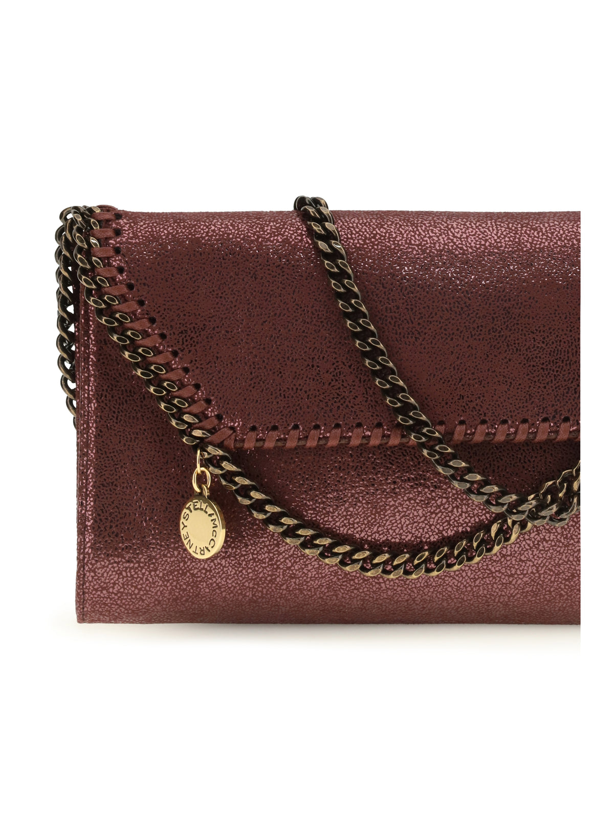 Stella McCartney Falabella Chain Wallet - Burgundy