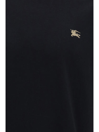 BURBERRY Cotton T-shirt with Check trims