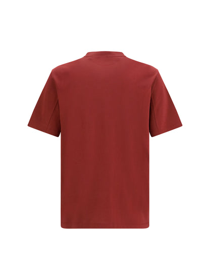 Brunello Cucinelli Logoed T-shirt - Lava+Grigio