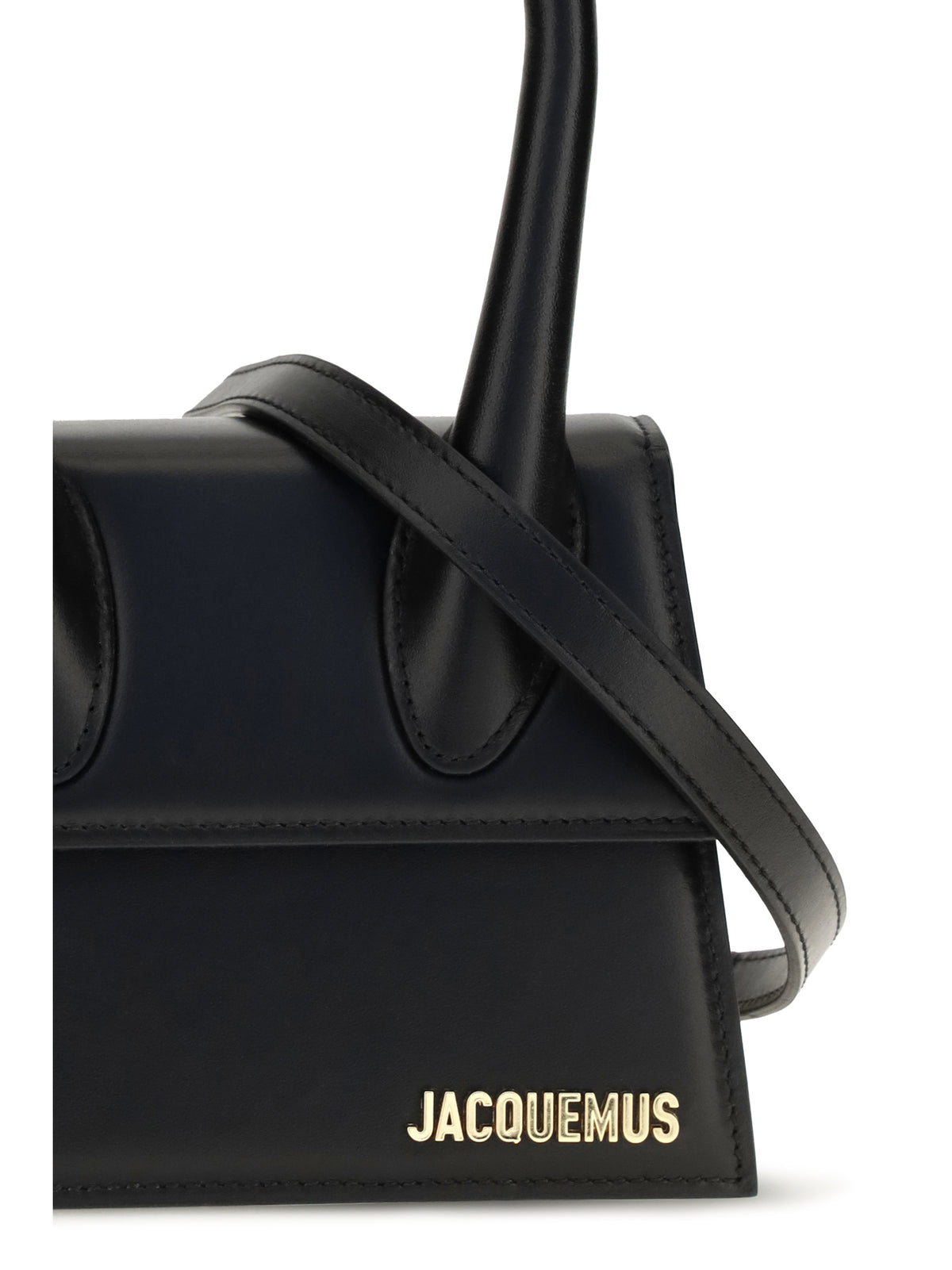 Jacquemus Le Chiquito medium leather Top Handle Bag - Black
