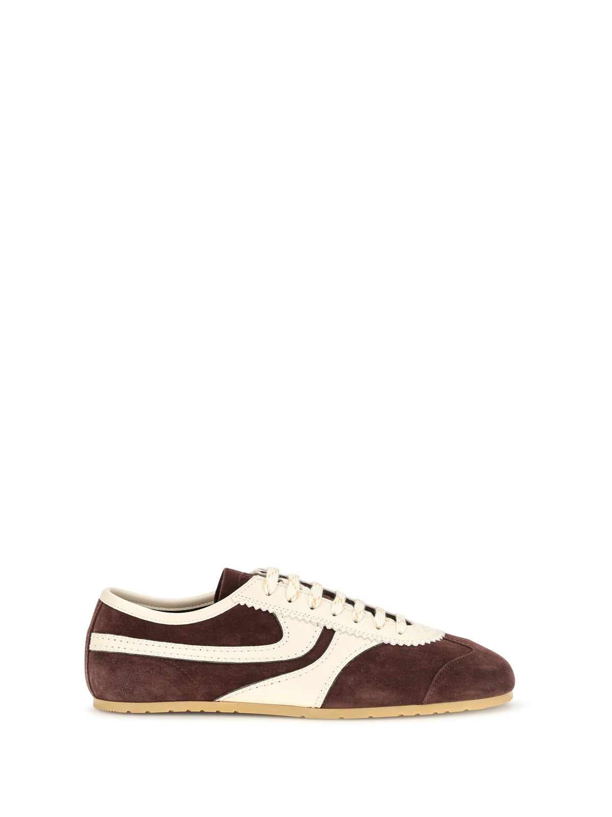 Dries Van Noten Leather panelled Sneakers - Dark Purple