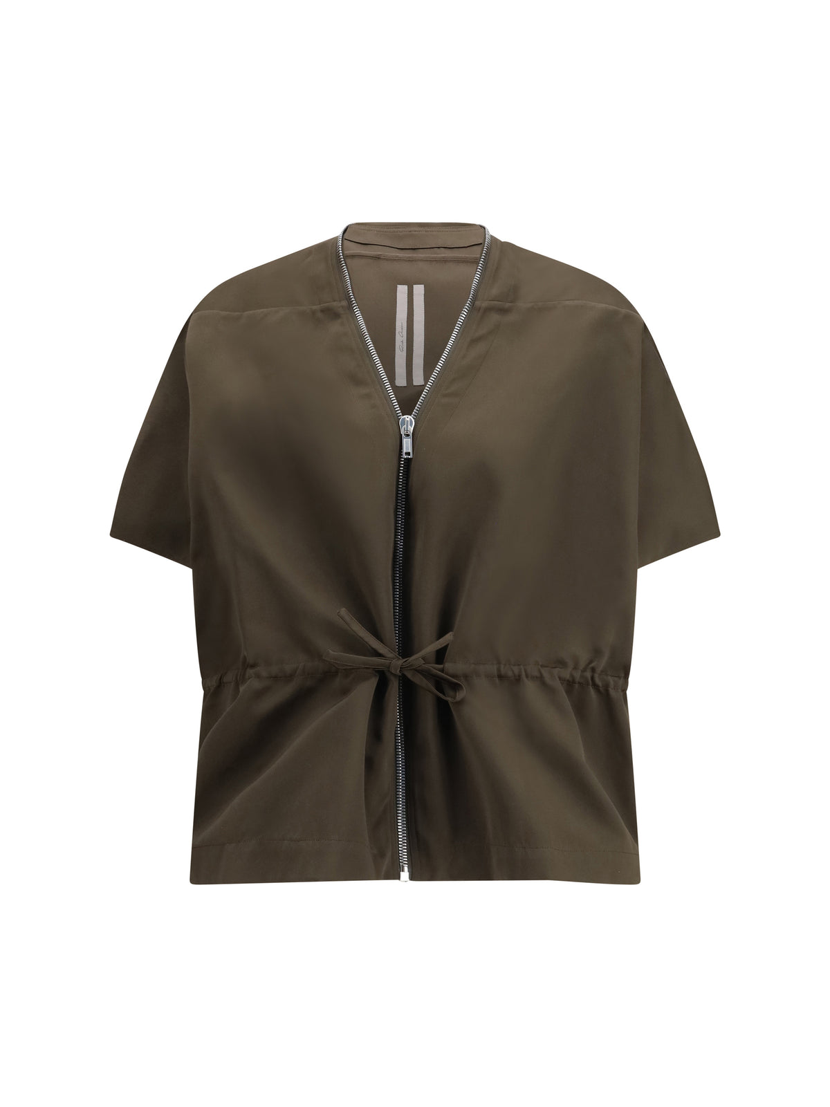 Rick Owens Satin Jacket - Dark Dust