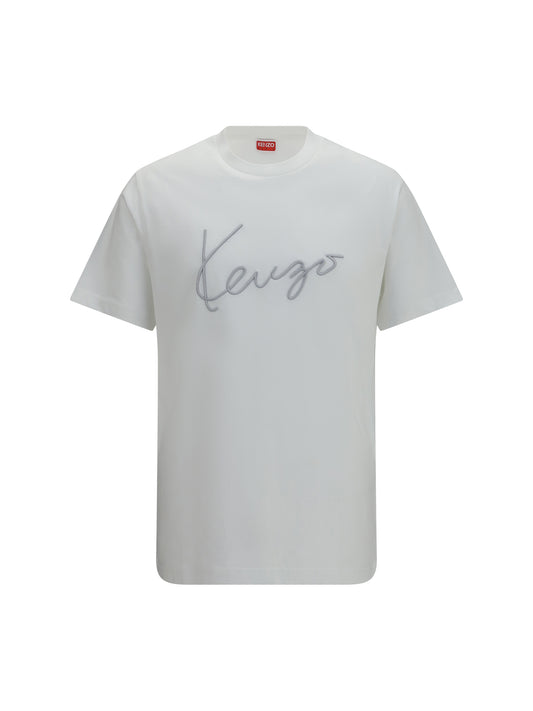 KENZO Embroidered signature cotton T-shirt